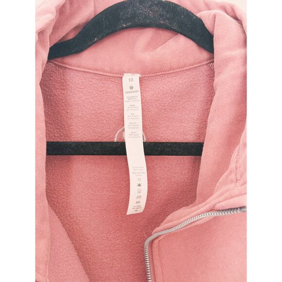 Lululemon Radiant Full Zip Jacket Size 10 Spanish Rose Pink - Picture 6 of 8